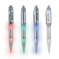 Plunge Action LED Light Up Ballpoint Pen